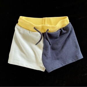 Kenzo Kids two tone color block sweat shorts 6M